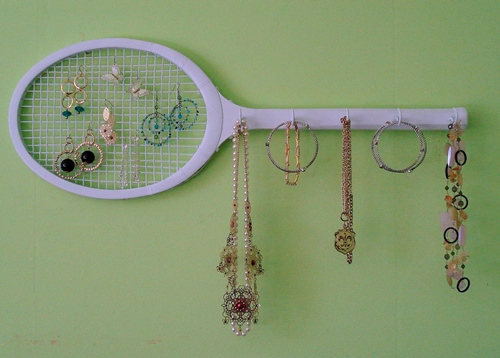 idea para reciclar raqueta decorando